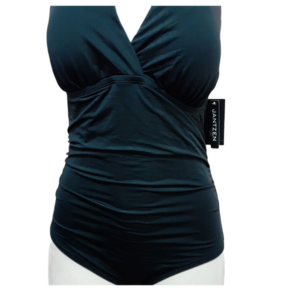 Jantzen One Piece Swimsuit Tummy Control Black 12 - Picture 9 of 11